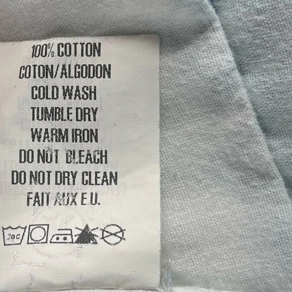 Hurley Pants Youth Size 5 Low Rise Full Length Straight Leg Twill Cotton Blue - Picture 9 of 12